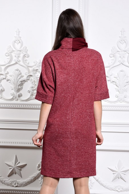 Платье мод. 1445-1 цвет Бордовый