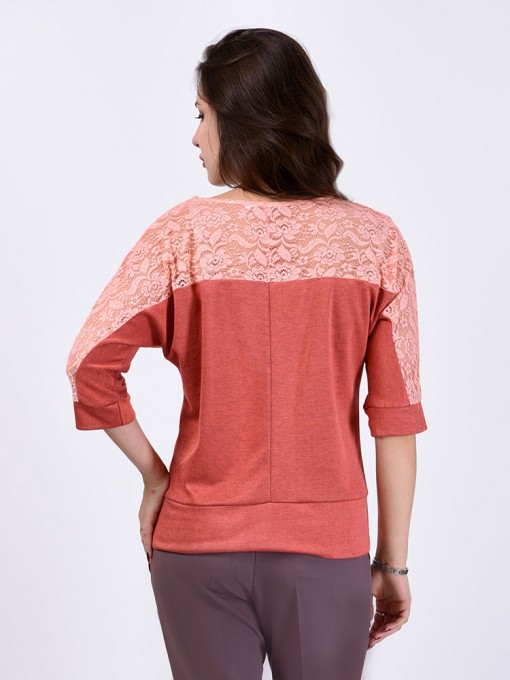 Блуза мод. 1447-1 цвет Персиковый