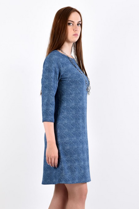 Платье мод. 1454-2 цвет Голубой