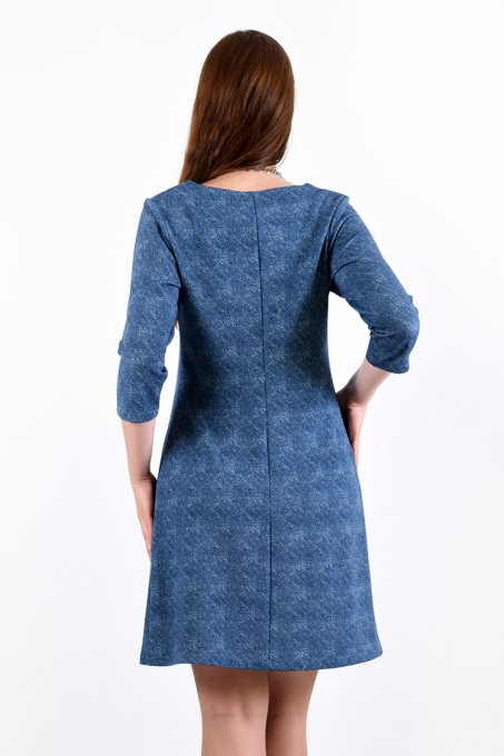 Платье мод. 1454-2 цвет Голубой