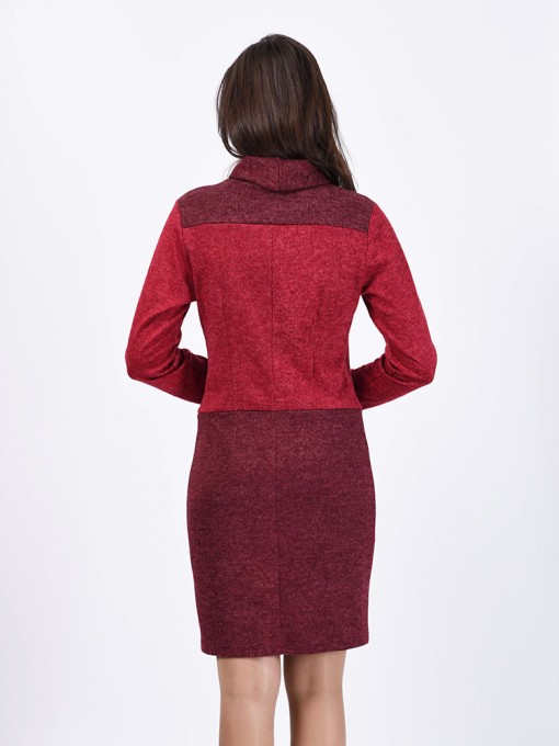 Платье мод. 1472 цвет Бордовый