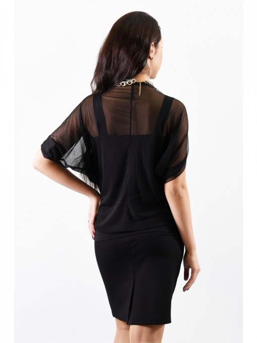 Блуза мод. 1541 цвет Черный