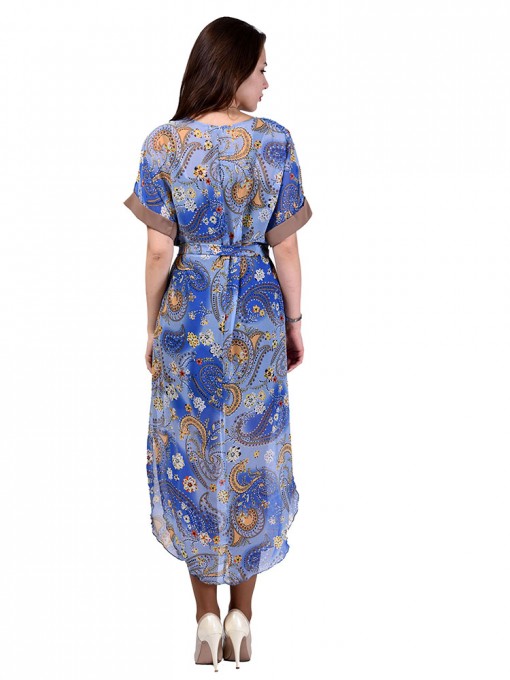 Платье мод. 1688-1 цвет Голубой