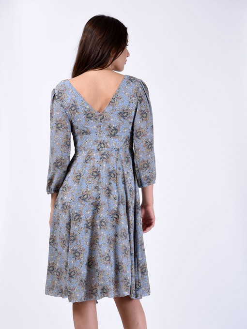 Платье мод. 1715-2 цвет Голубой
