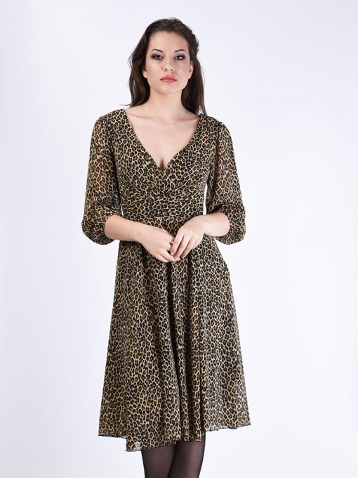Платье мод. 1715-2 цвет Леопардовый