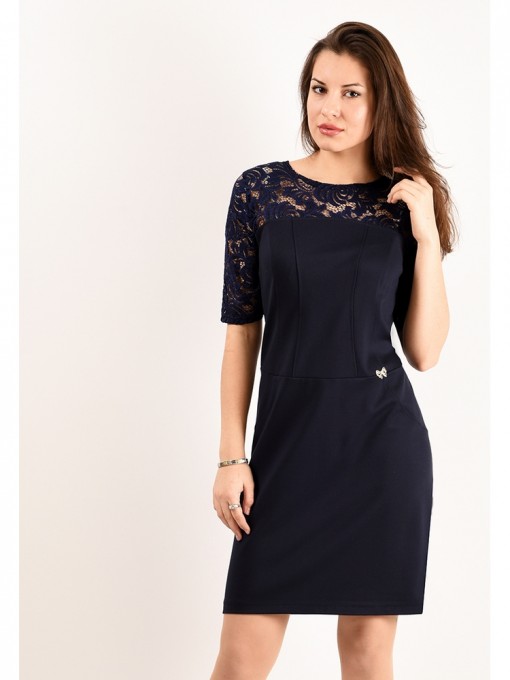 Платье мод. 1765 цвет Темно-синий