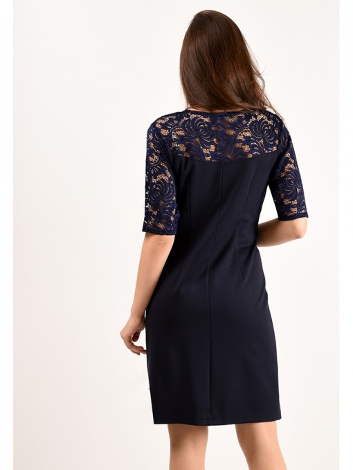 Платье мод. 1765 цвет Темно-синий