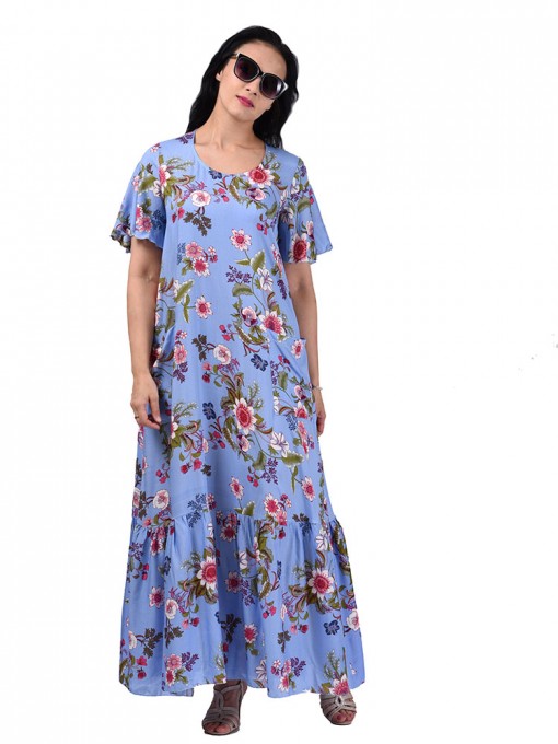 Платье мод. 2701-4 цвет Голубой