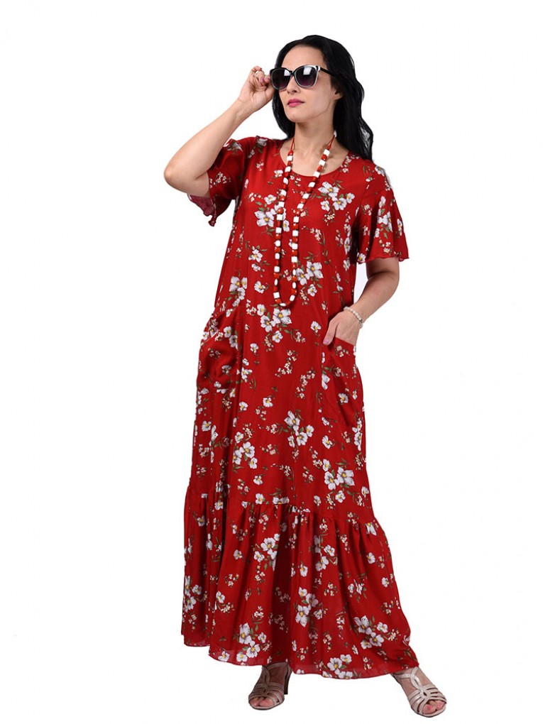 Платье мод. 2701-4 цвет Красный