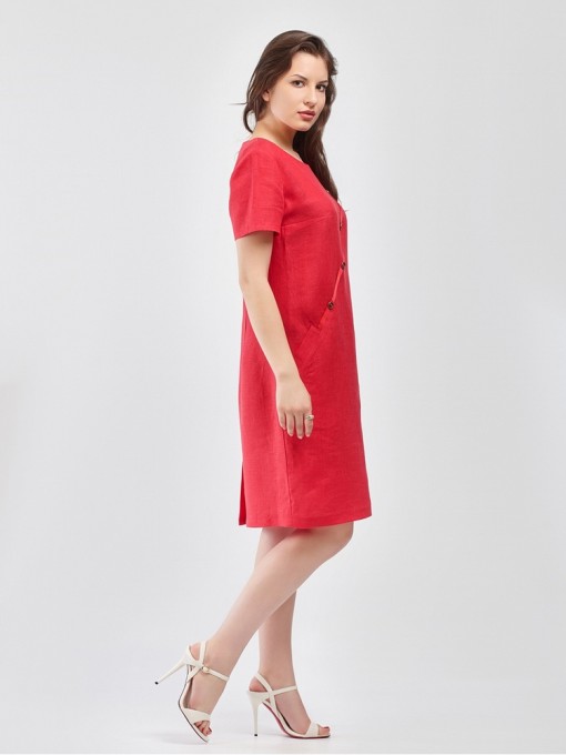 Платье мод. 3444-1 цвет Красный