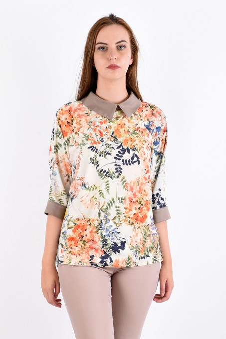 Блуза мод. 3502 цвет Бежевый