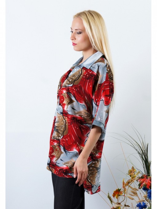 Блуза мод. 3506 цвет Красный