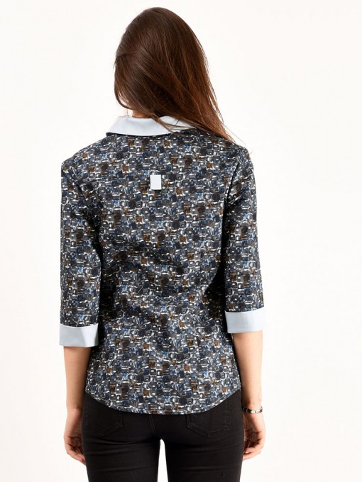 Блуза мод. 3513 цвет Серый