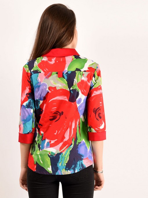 Блуза мод. 3513 цвет Красный