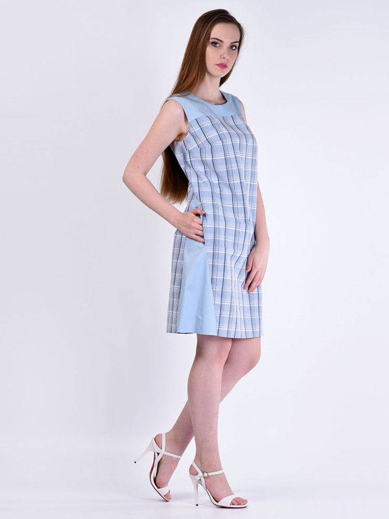Платье мод. 3731-1 цвет Голубой
