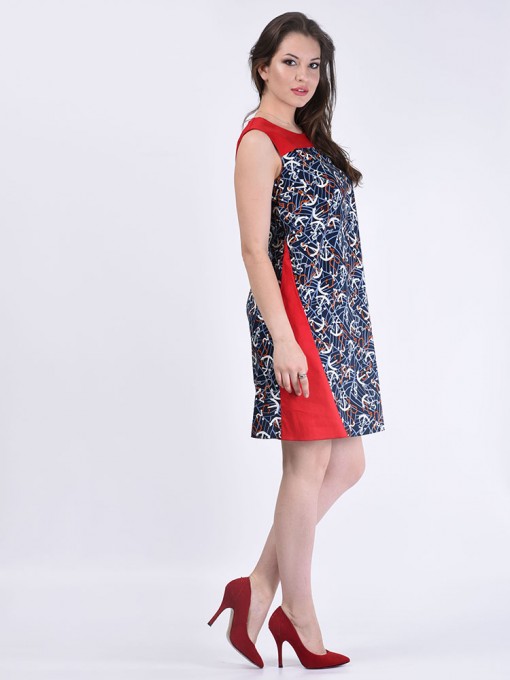 Платье мод. 3731-1 цвет Красный
