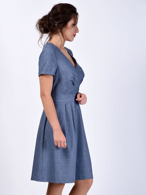Платье мод. 3740 цвет Голубой