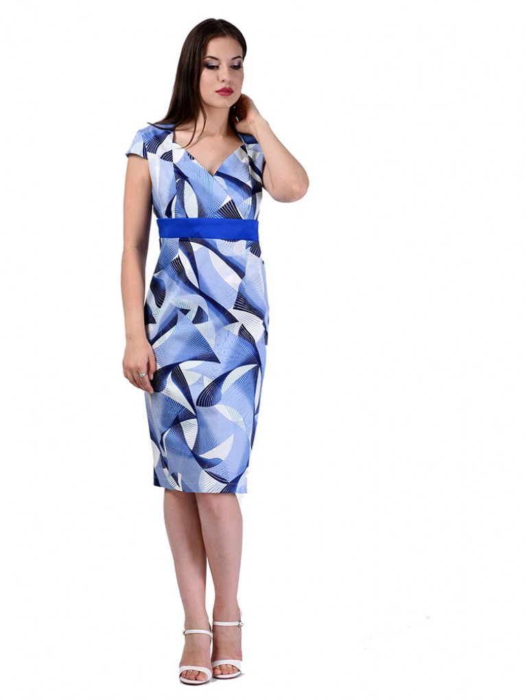 Платье мод. 424-1 цвет Голубой