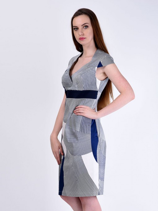 Платье мод. 424-1 цвет Синий