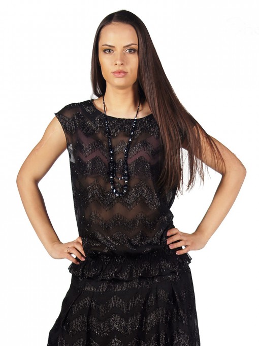 Блуза мод. 4501 цвет Черный