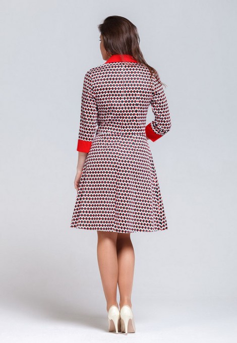 Платье мод. 5402-1 цвет Красный