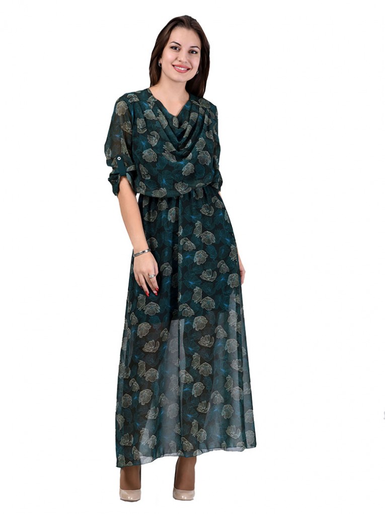 Платье мод. 6401 цвет Зеленый