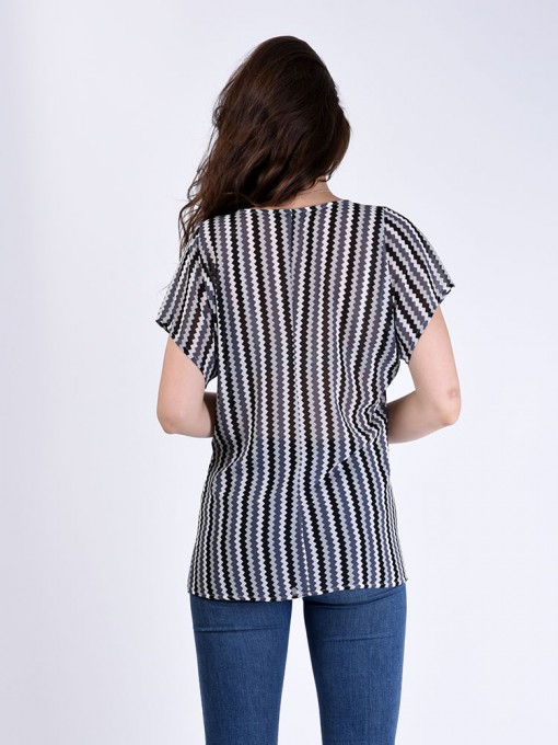 Блуза мод. 6402-1 цвет Серый