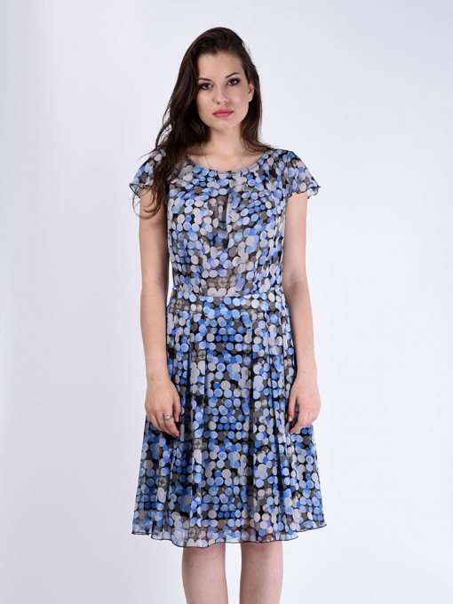 Платье мод. 6701-1 цвет Голубой