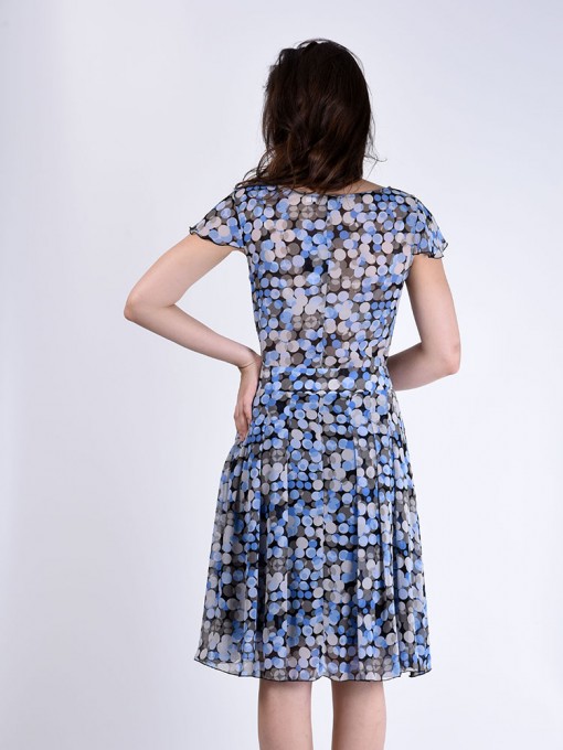 Платье мод. 6701-1 цвет Голубой